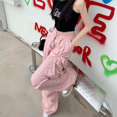Y2k Neon Pulse Parachute Sweatpants